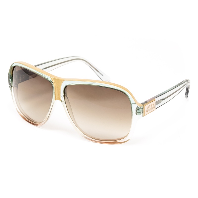 Matthew Williamson x Linda Farrow Gold Sunglasses 8MW5C4MULTICOLOURED