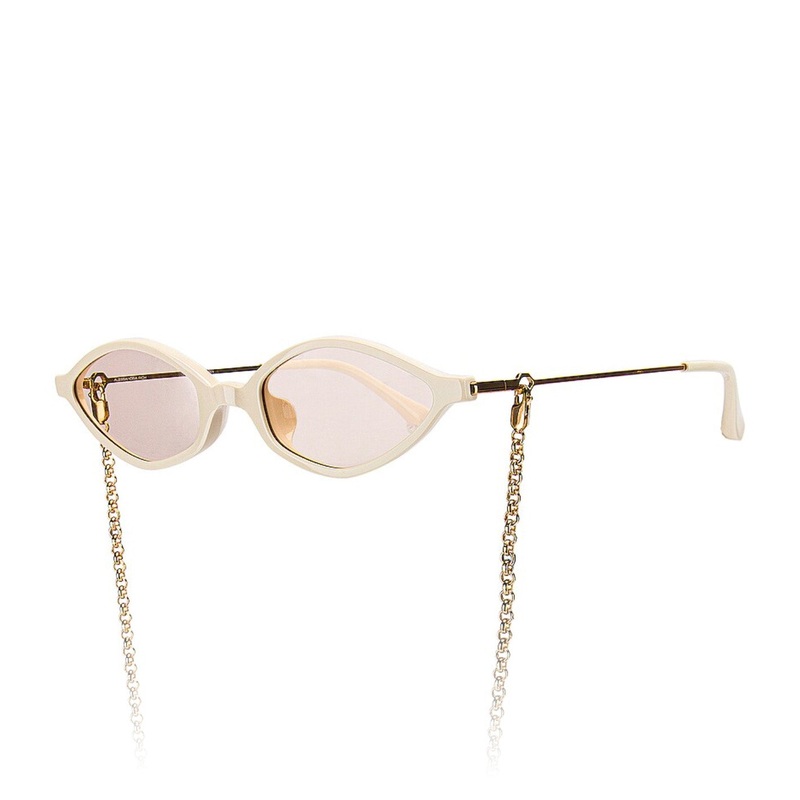 Alessandra Rich x Linda Farrow Cream Gold Women’s Sunglasses AR3C4SUN