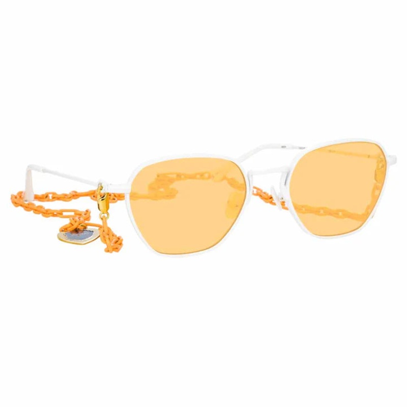 Alessandra Rich x Linda Farrow Orange Womens Sunglasses AR1C9SUN