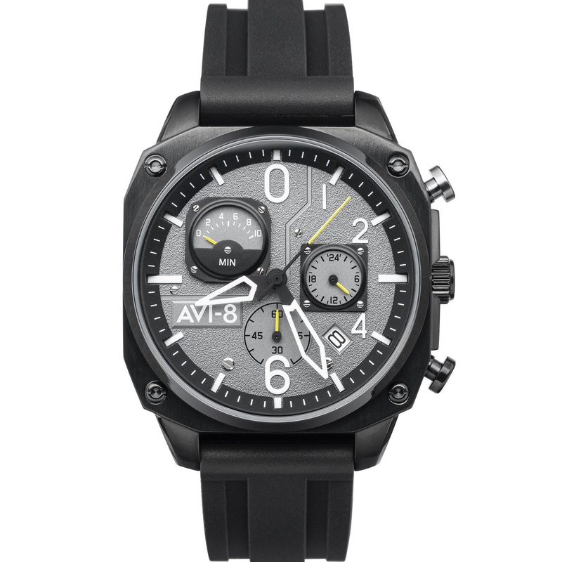AVI-8 Men’s Black Hawker Hunter Chronograph Watch AV-4052-R1