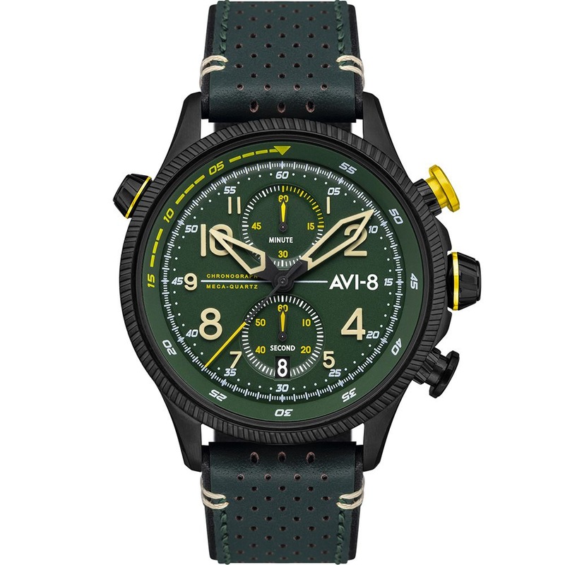 AVI-8 Men’s Green Hawker Hunter Chronograph Watch AV-4080-03