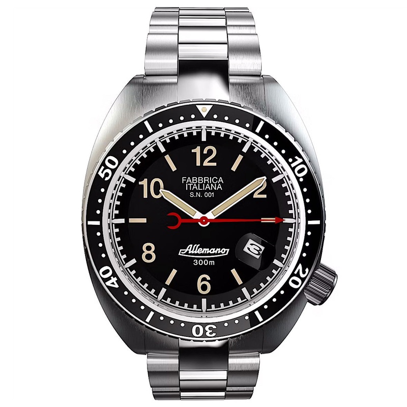 Allemano 1973 Shark Men’s Black Watch SH-A-1973-P-N