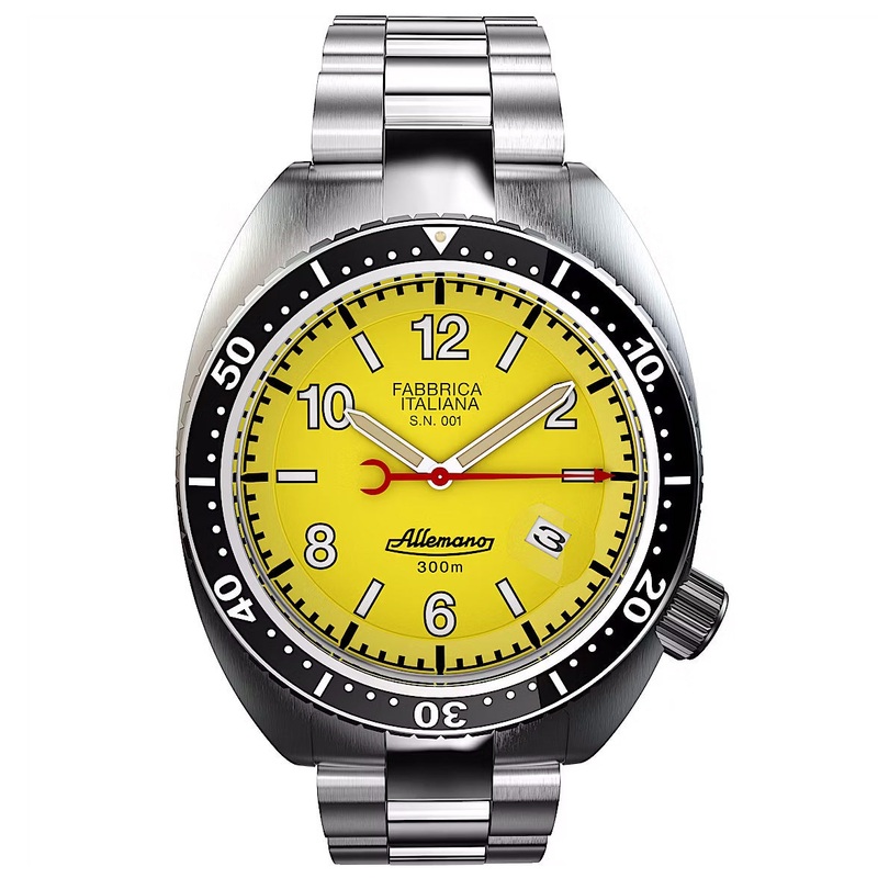 Allemano 1973 Shark Men’s Yellow Watch SH-A-1973-P-Y-DP