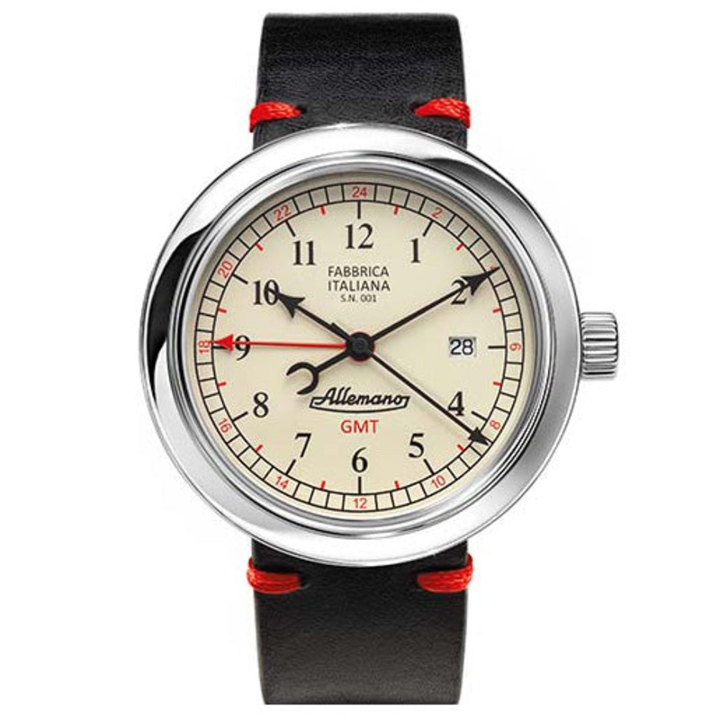 Allemano GMT A 1919 Men’s White Watch GMT-A-1919-SP-LW