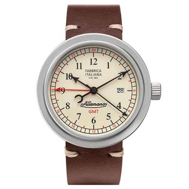 Allemano GMT A 1919 Men’s White Watch GMT-A-1919-SP-SW