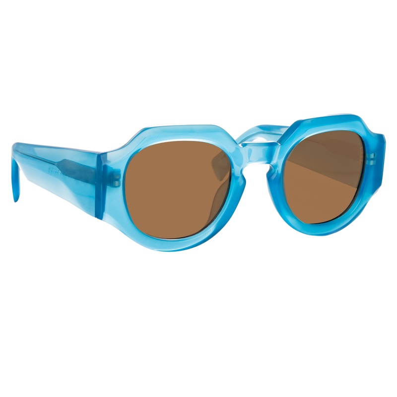 Dries Van Noten Men’s Angular Brown Sunglasses DVN174C7SUN