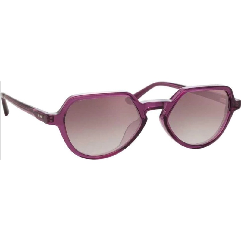 Dries Van Noten Men’s Angular Purple Sunglasses DVN183C3SUN