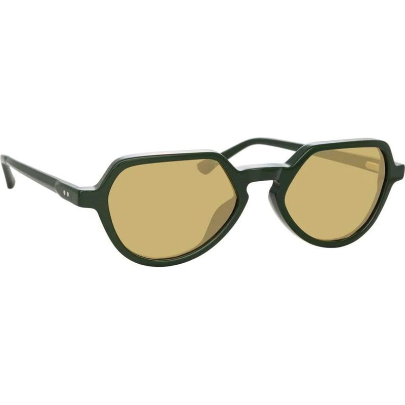 Dries Van Noten Men’s Angular Yellow Sunglasses DVN183C5SUN