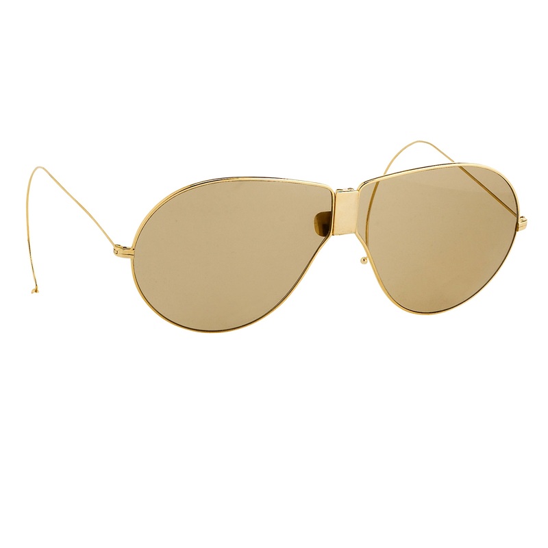 Dries Van Noten Men’s Aviator Brown Sunglasses DVN19C3SUN