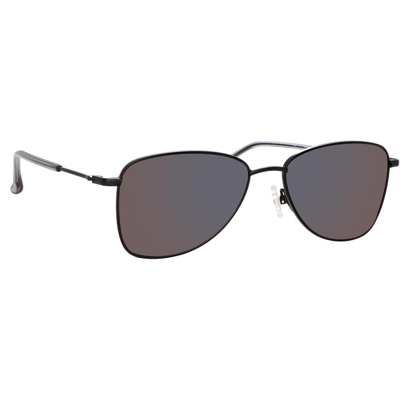 Dries Van Noten Men’s Aviator Grey Sunglasses DVN197C1SUN