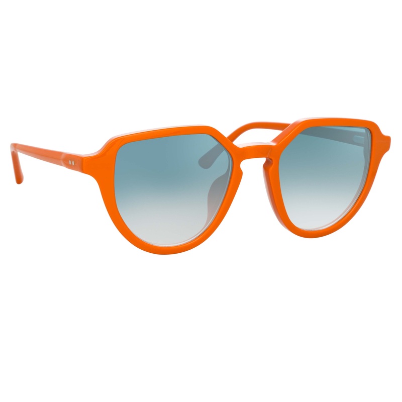 Dries Van Noten Men’s Oval Blue Sunglasses DVN184C4SUN