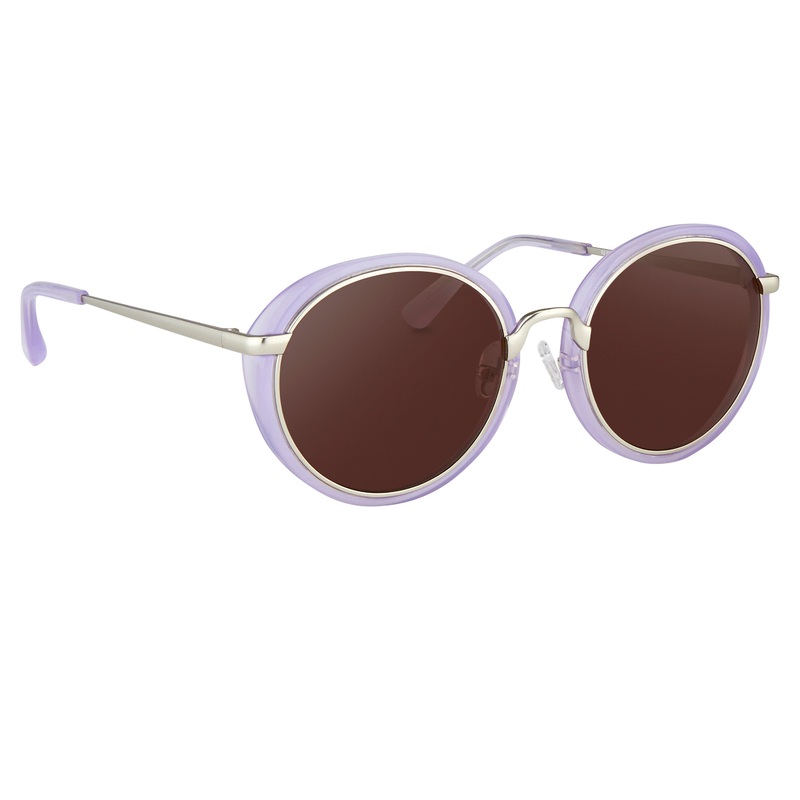 Dries Van Noten Men’s Oval Brown Sunglasses DVN78C12SUN