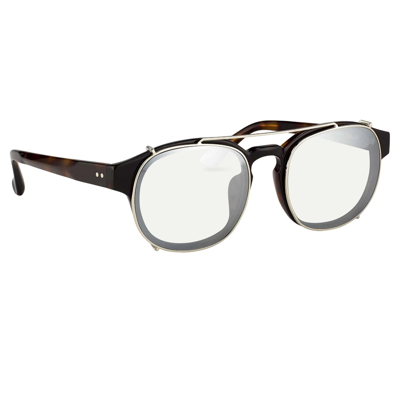 Dries Van Noten Men’s Oval Clear Sunglasses DVN80C2SUN