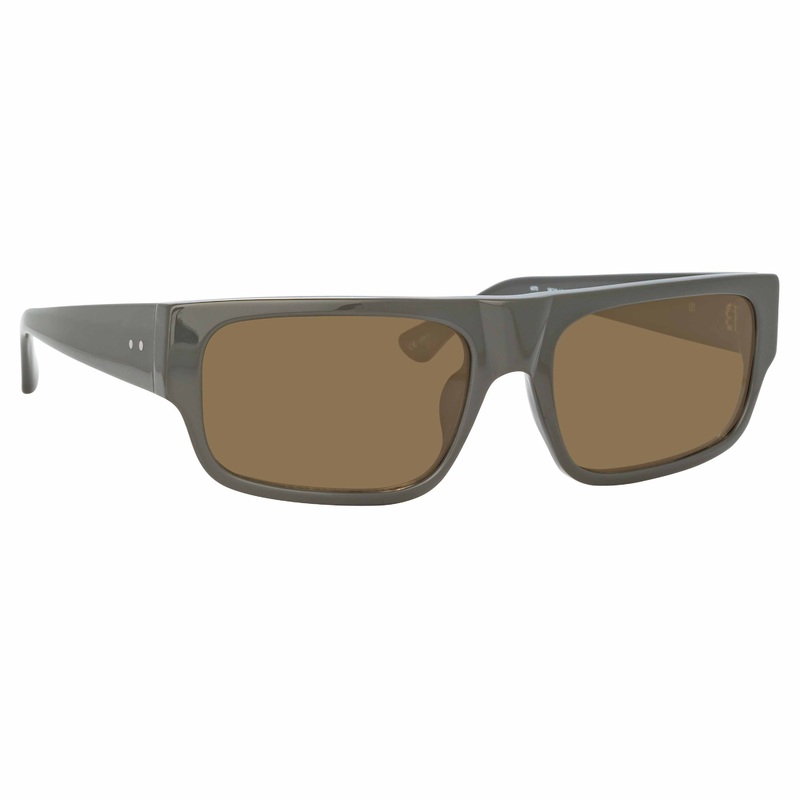 Dries Van Noten Men’s Rectangular Green Sunglasses DVN189C2SUN