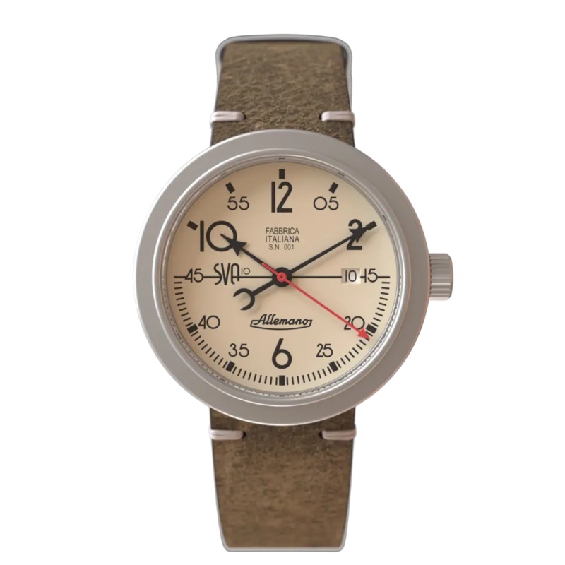 Allemano 1919 Men’s Antique White Watch DAY-SVA-10-W