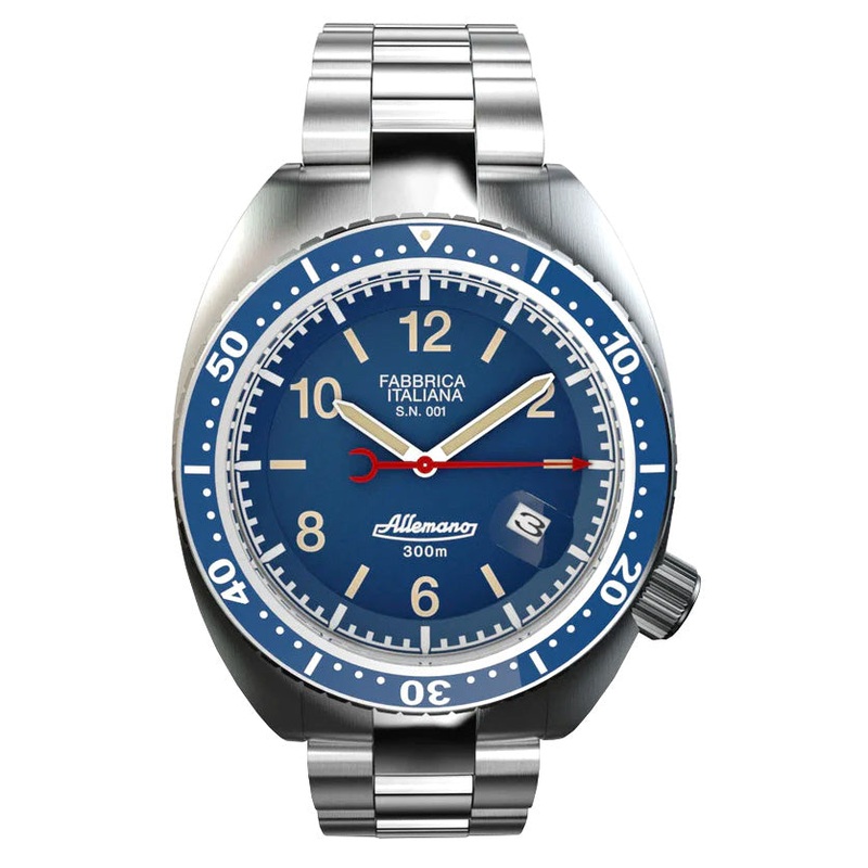 Allemano 1973 Diver Shark Men’s Dark Blue Watch SH-A-1973-P-B