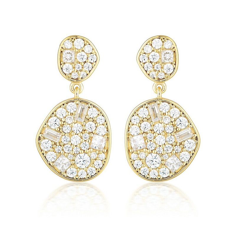 Georgini Anna Mosaic Drop Earring Gold