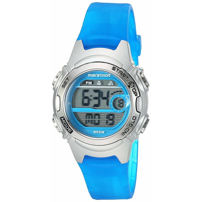 Marathon By Timex Blue Womens Mid-Size Watch