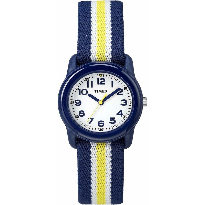 Timex Boys Time Machines Analog Elastic Fabric Strap Watch