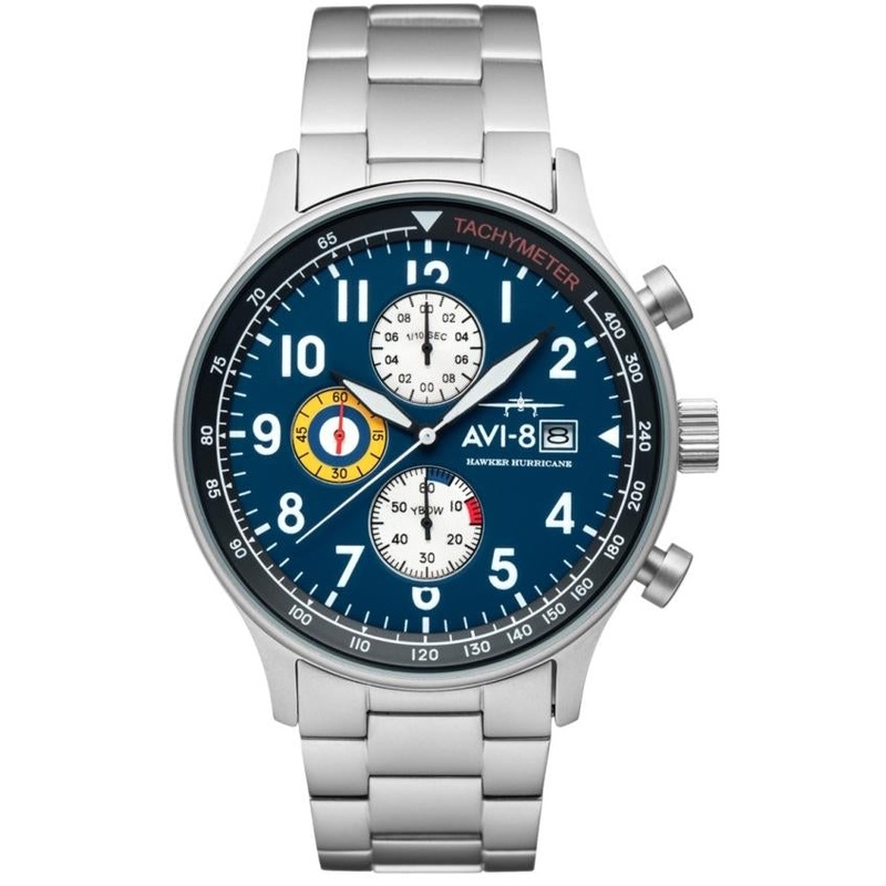 AVI-8 Men’s Black Hawker Hurricane Chronograph Watch AV-4011-33