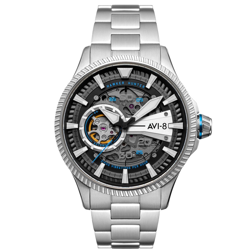 AVI-8 Men’s Blue Diamonds Hawker Hunter Avon Watch AV-4078-11