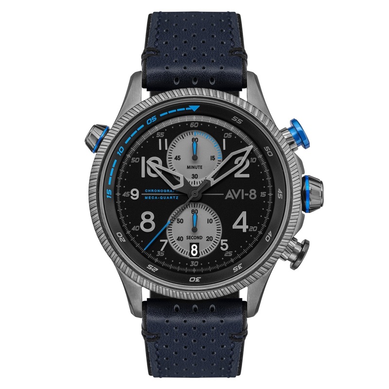 AVI-8 Men’s Blue Hawker Hunter Chronograph Watch AV-4080-02