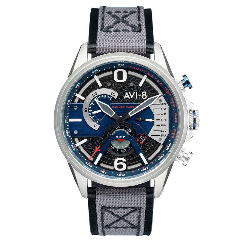 AVI-8 Men’s Marine Grey Hawker Harrier II Watch AV-4056-04