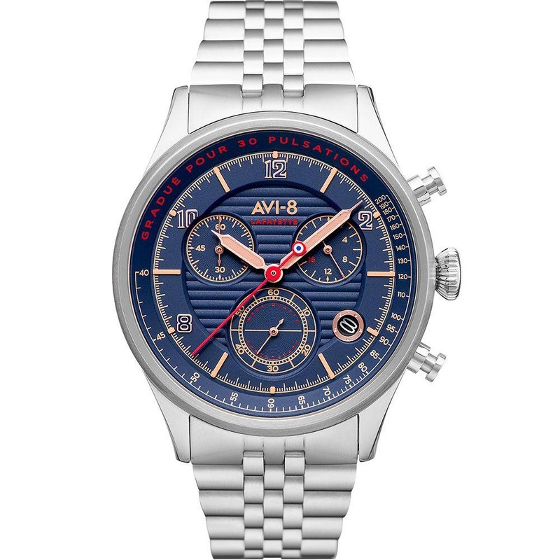 AVI-8 Men’s Blue Flyboy Chronograph Watch AV-4076-22