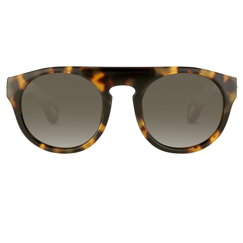 Ann Demeulemeester Men’s Sunglasses Flat Top Tortoise Shell and Grey AD10C2SUN