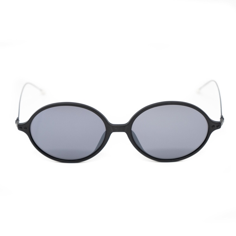 Ann Demeulemeester Sunglasses Oval Matte Black and Grey AD64C4SUN