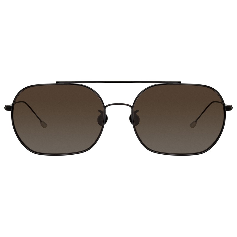 Ann Demeulemeester Sunglasses Shiny Black and Grey