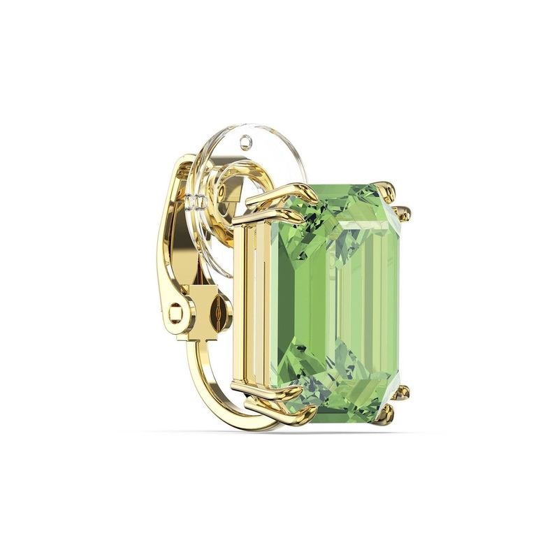 Swarovski Women’s Millenia Gold Plated Green Clip Earring 5598358