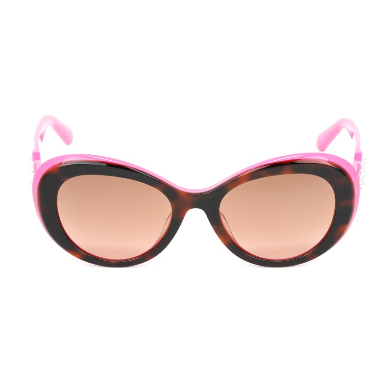 Swarovski Women’s Sunglasses Oval Cat Eye Tortoise Pink SK0224/S 56F