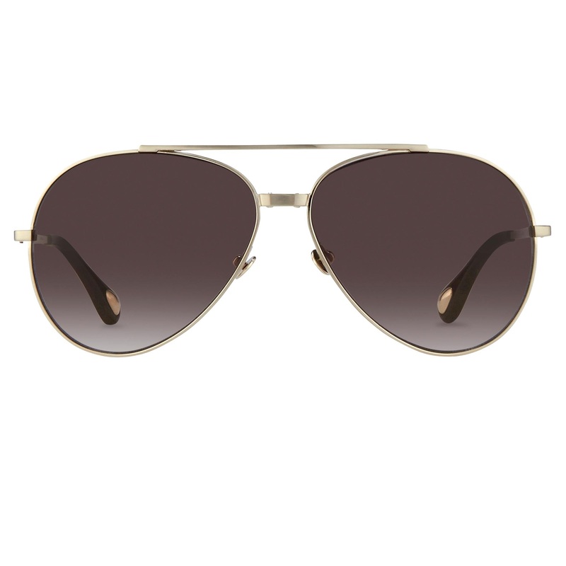 Ann Demeulemeester Men’s Sunglasses White Gold and Grey AD14C1SUN