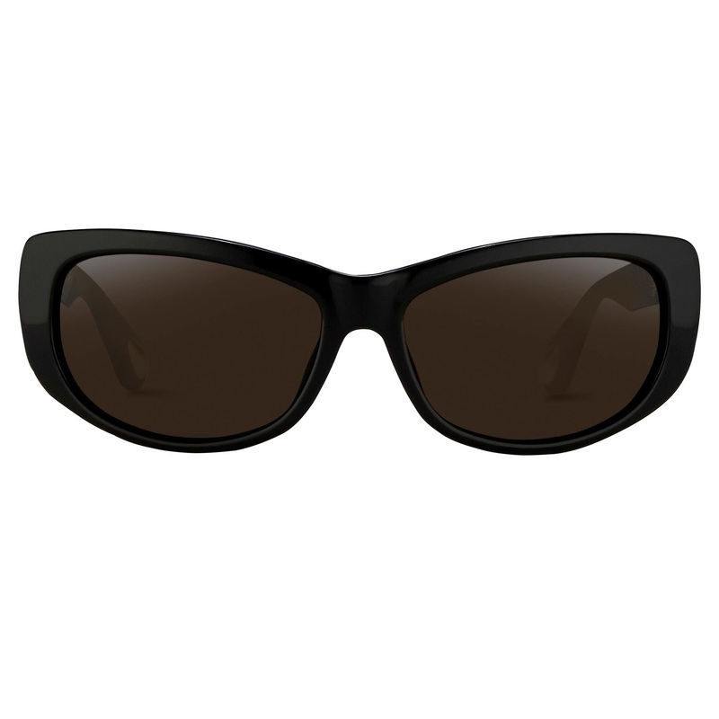 Ann Demeulemeester Sunglasses Cat Eye Black and Grey