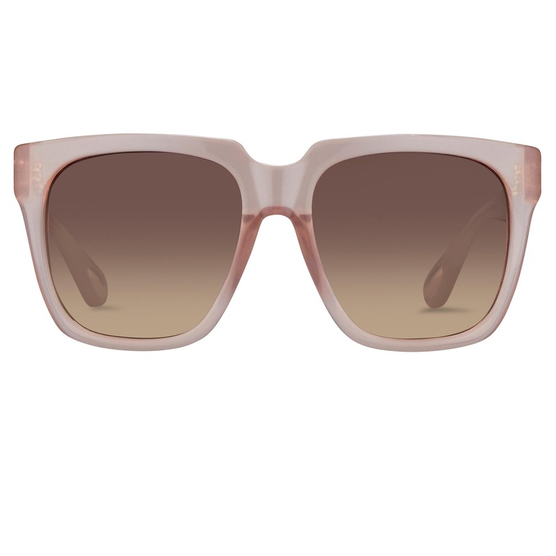 Ann Demeulemeester Sunglasses Oversized Blush Pink and Brown