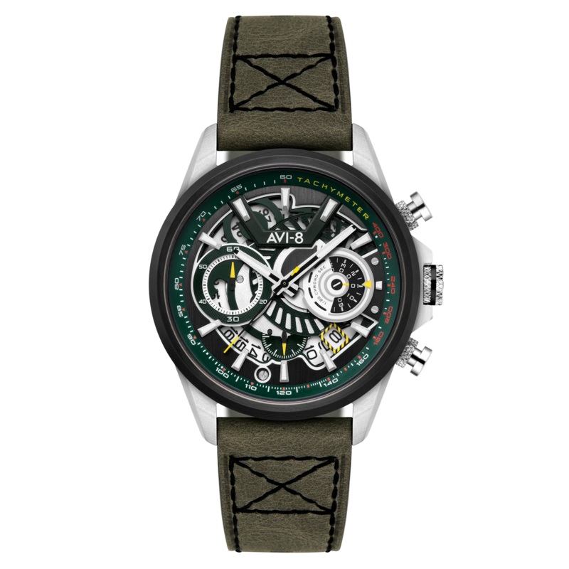 AVI-8 Hawker Harrier Matador Chronograph Green Watch AV-4125-04
