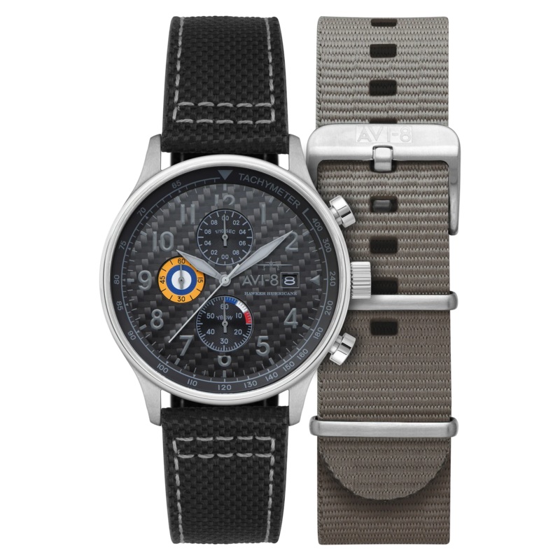 AVI-8 Hawker Hurricane Classic Chronograph Black Watch AV-4011-0W