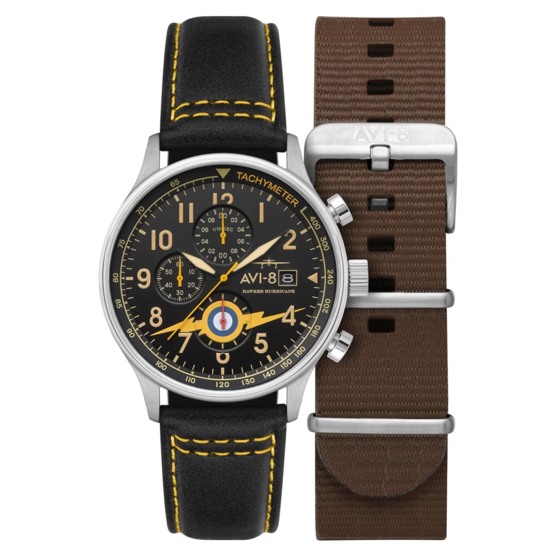 AVI-8 Hawker Hurricane Classic Chronograph Orange Watch AV-4011-0Z
