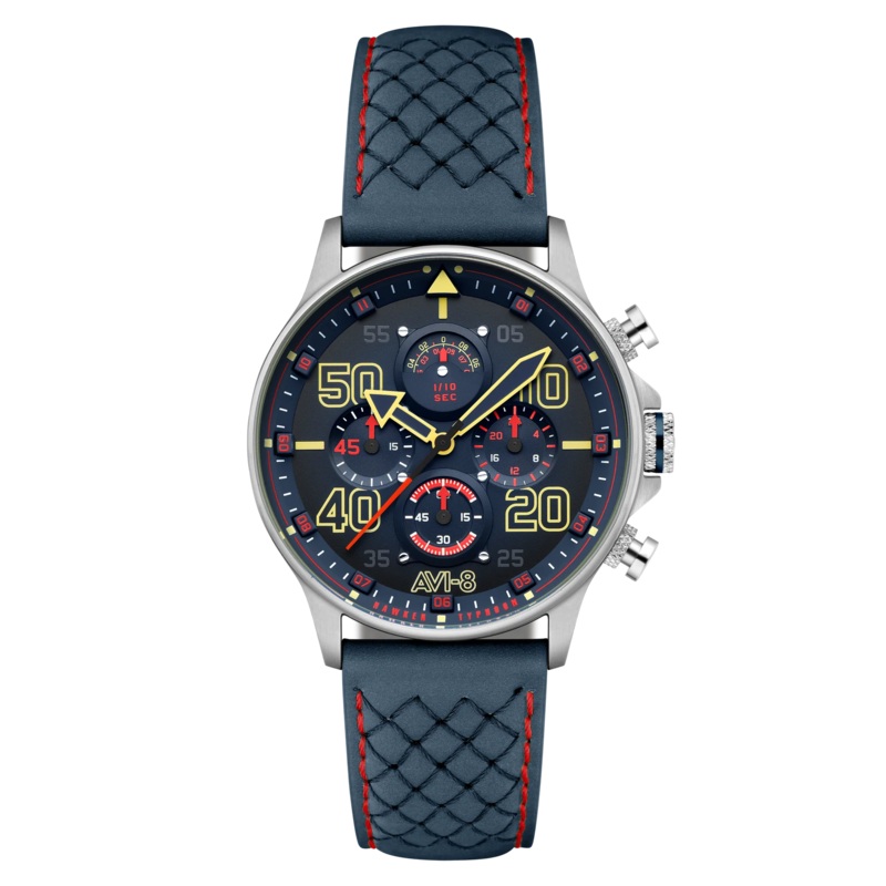 AVI-8 Hawker Typhoon Coningham Men’s Blue Chronograph Watch AV-4093-0C