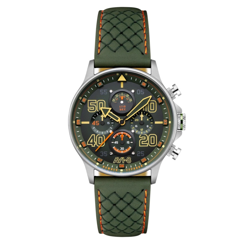 AVI-8 Hawker Typhoon Coningham Men’s Green Chronograph Watch AV-4093-0D
