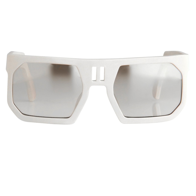 Boris Bidjan Saberi Men’s Sunglasses Rectangular White BBS1C1SUN
