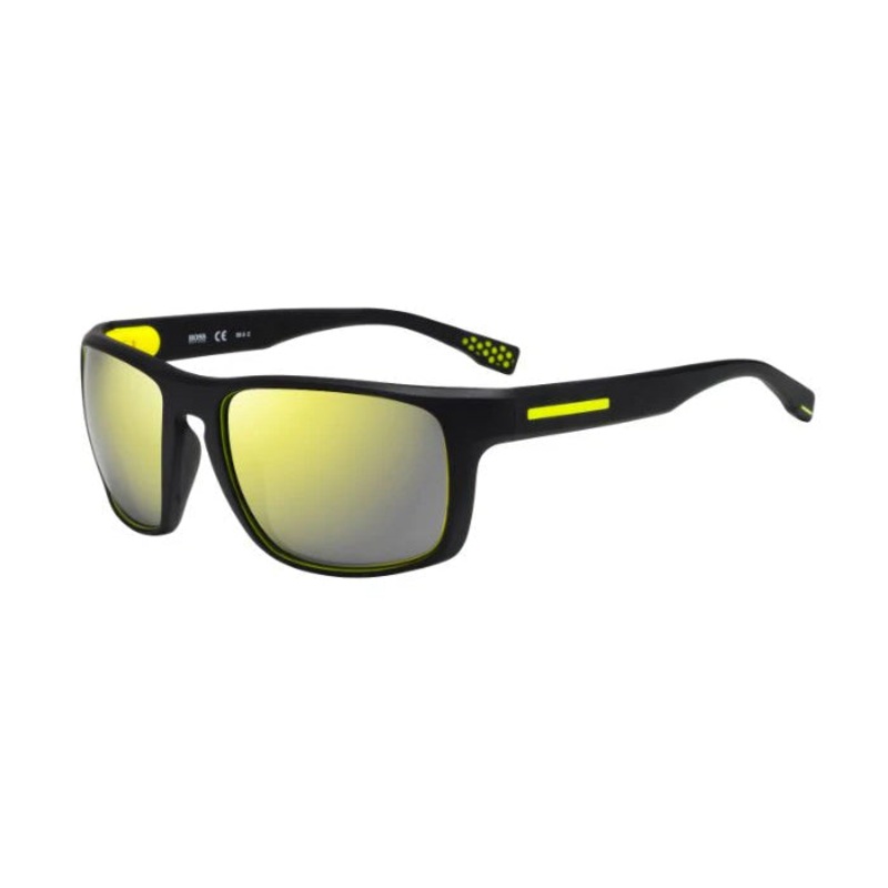 Boss by BOSS Men’s Sunglasses Classic Black/Gold Mirror 0800/S UDK/C4