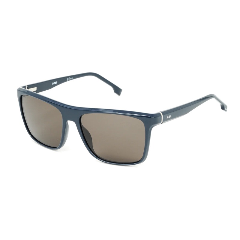Boss by BOSS Men’s Sunglasses Classic Rectangle Blue/Grey 1375/S PJP/70