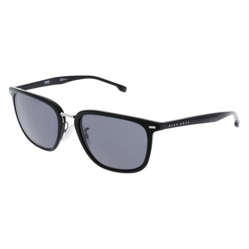 Boss by BOSS Men’s Sunglasses Classic Square Black/Grey 1340/F/SK 284 M9