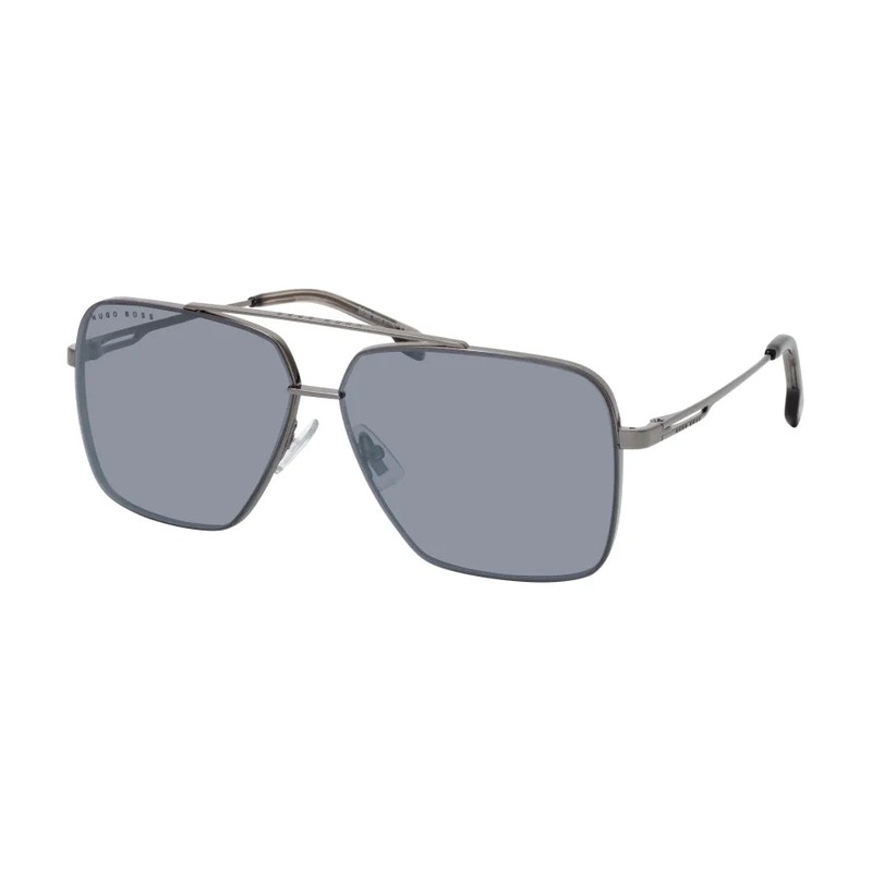 Boss by BOSS Men’s Sunglasses Square Browline Grey 1325/S KJ1 T4 62