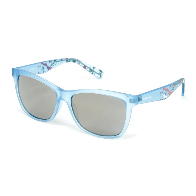 Boss Orange Men’s Sunglasses Classic Square Blue BO 0212/S F87/MV