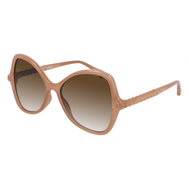 Chlo Women’s Sunglasses Billie Oversized Butterfly Pink/Brown CH0001S-003 56