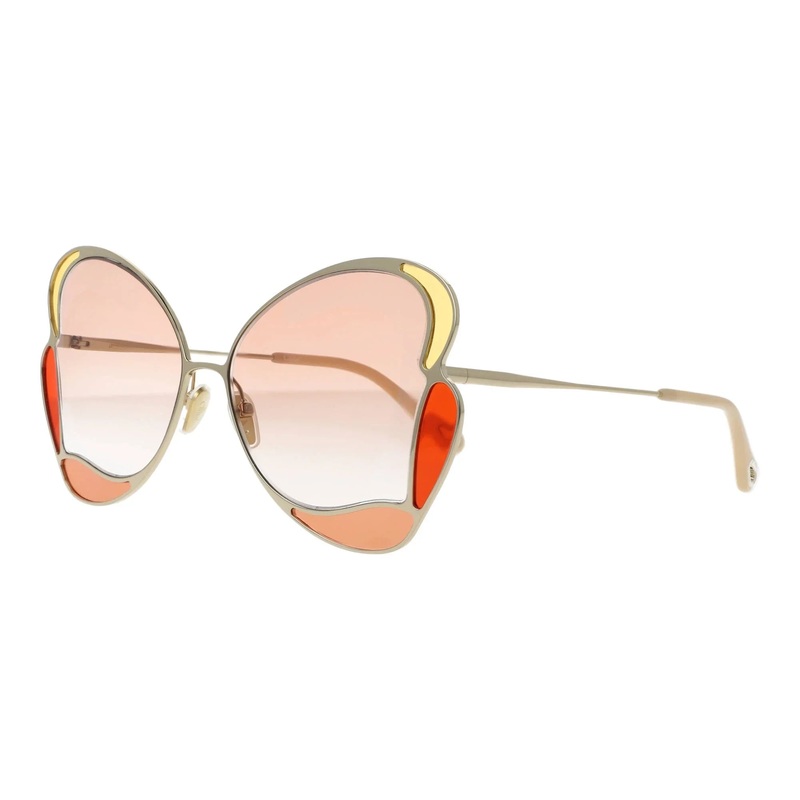 Chlo Women’s Sunglasses Gemma Butterfly Orange CH0048S-001 60