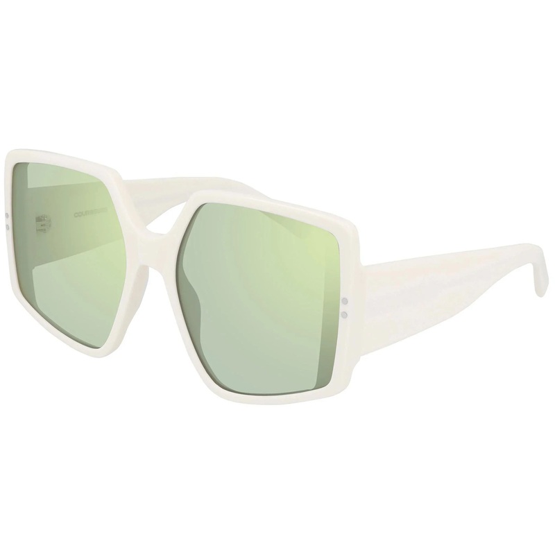 Courrges Women’s Sunglasses Oversized Butterfly Ivory CL2002-002 60